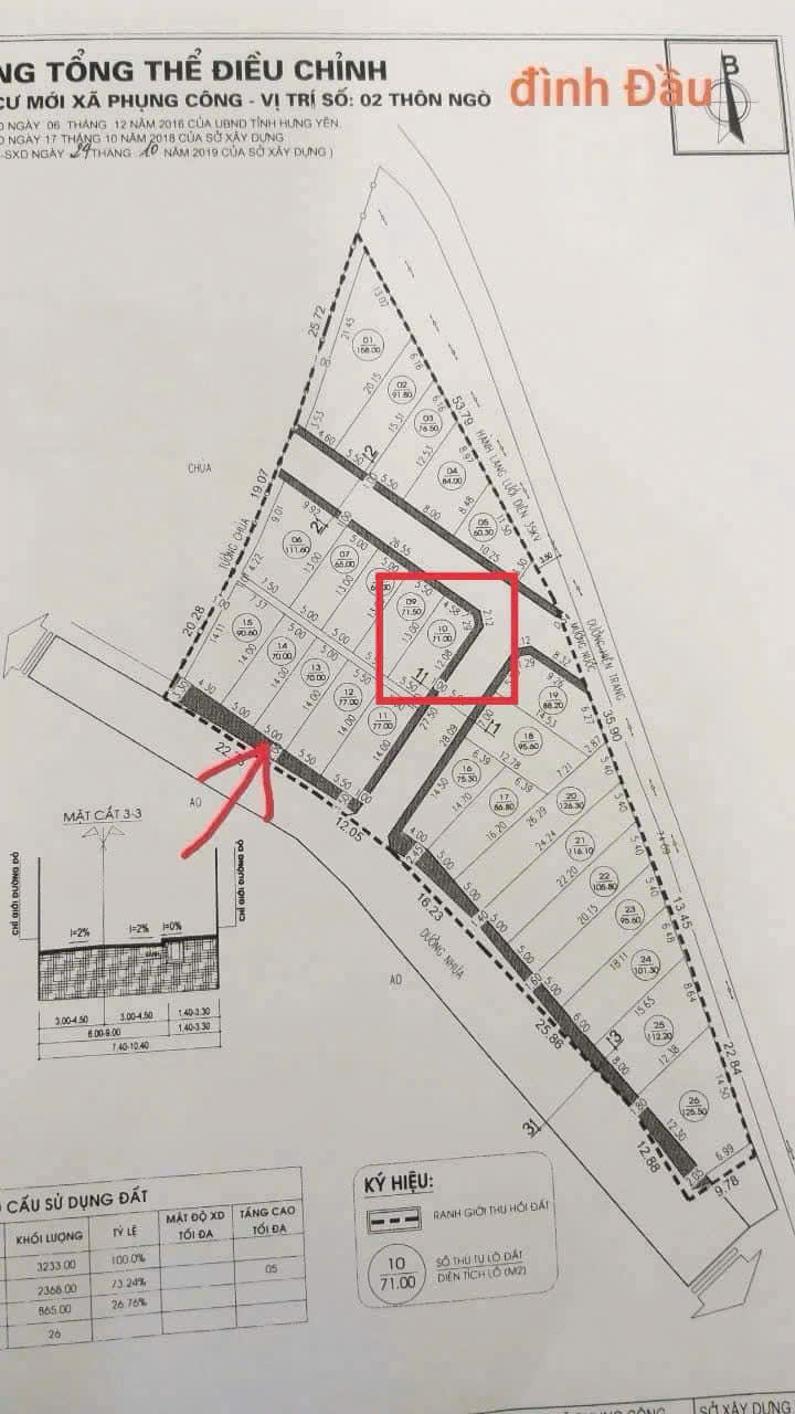 Bán lô góc đất đấu giá Phụng Công diện tích 71m mặt tiền bám đường 18m giá đầu tư - Ảnh chính